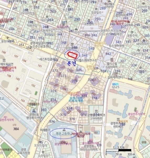 2024타경57886 경기도 광명시 광화로 8, 더프라임 2층 202호 오피스텔 경매 이미지