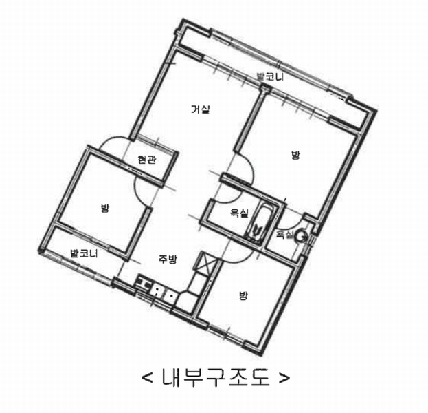 2024타경62895 경기도 안산시 상록구 부곡로6길 24, 다인하우스 1층 102호 다세대(빌라)[공급23평형] 경매 이미지