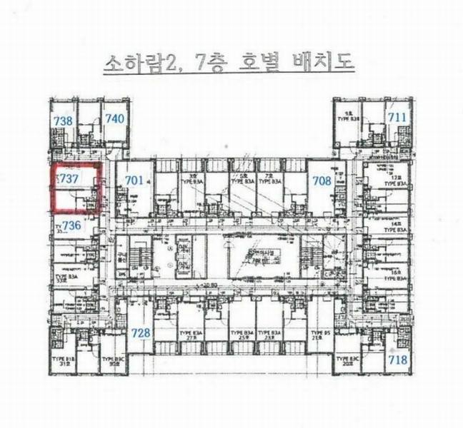 2025타경51672 경기도 광명시 소하로92번길 11, 소하람2 7층 737호 오피스텔 경매 이미지