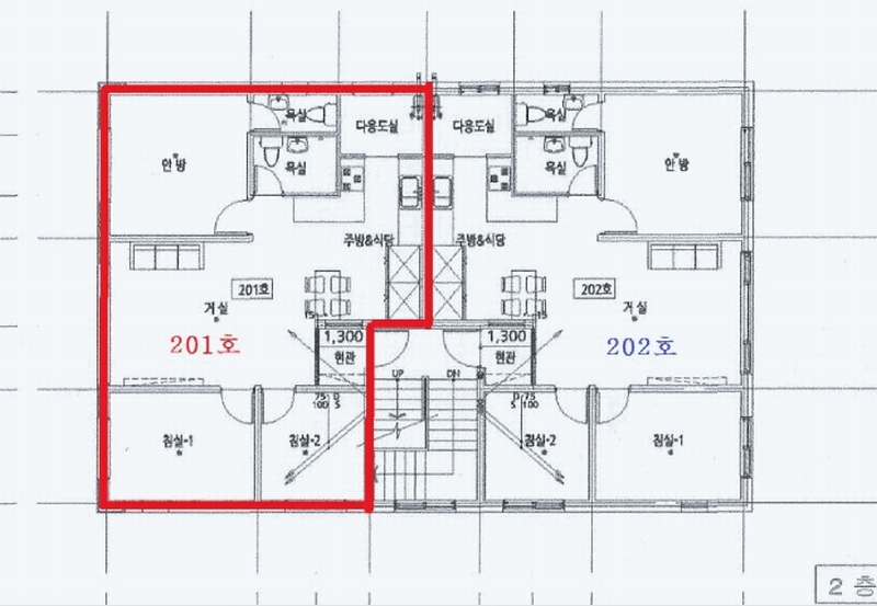 2025타경52073 경기도 안산시 상록구 성호로23길 5-1, DESIGNHOUSE 2층 201호 다세대(빌라) 경매 이미지