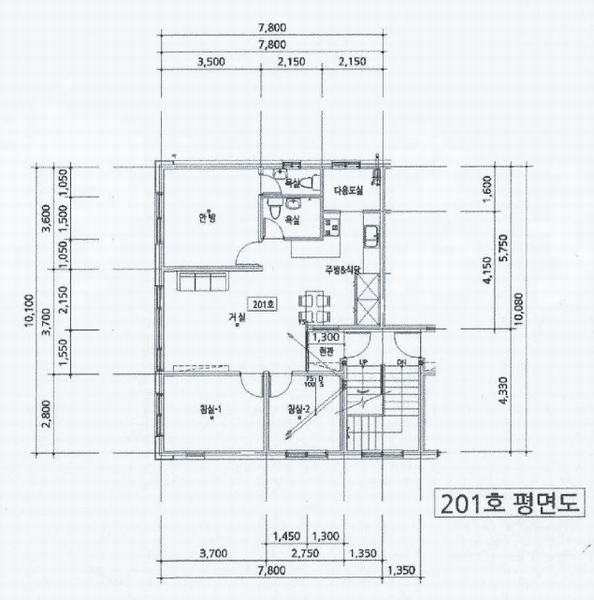 2025타경52073 경기도 안산시 상록구 성호로23길 5-1, DESIGNHOUSE 2층 201호 다세대(빌라) 경매 이미지