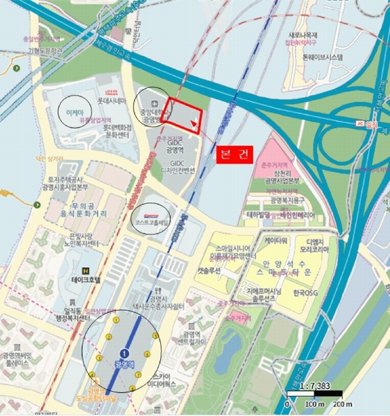 2025타경52147 경기도 광명시 덕안로104번길 17, 광명역엠클러스터 15층 1516호 아파트형공장 경매 이미지