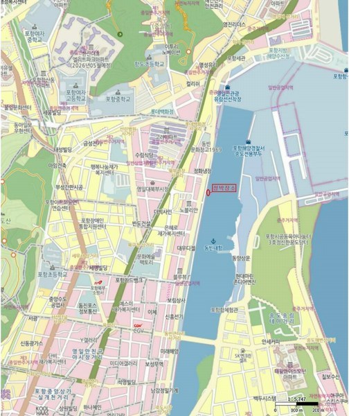 2025타경540 경상북도 포항시 북구 해동로 278, 동빈항 내 채움병원 앞 선박 경매 이미지
