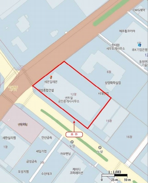 2025타경52012 경기도 시흥시 공단1대로 13, 삼양스마트테크노파크 1층 131호 근린상가 경매 이미지