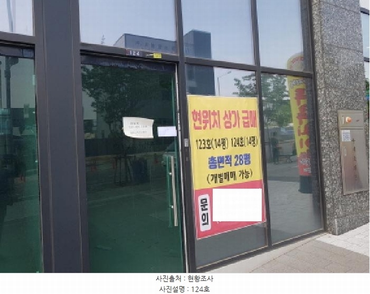 2025타경52309 경기도 시흥시 매화산단3길 1, 리드스마트스퀘어 1층 124호 근린상가 경매 이미지