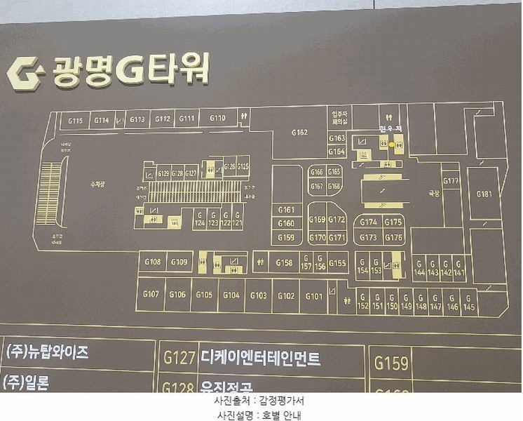 2025타경52706 경기도 광명시 소하로 190, 광명지타워 지1층 지167호 근린상가 경매 이미지