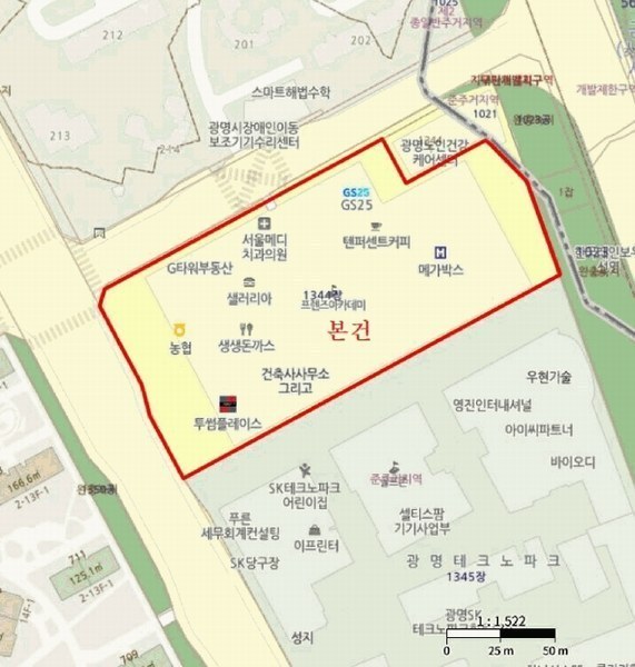 2025타경52706 경기도 광명시 소하로 190, 광명지타워 지1층 지167호 근린상가 경매 이미지