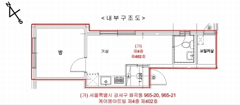 2024타경144227 서울특별시 강서구 까치산로18가길 15, 케이엠아트빌 4층 402호 다세대(빌라)[공급11평형] 경매 이미지