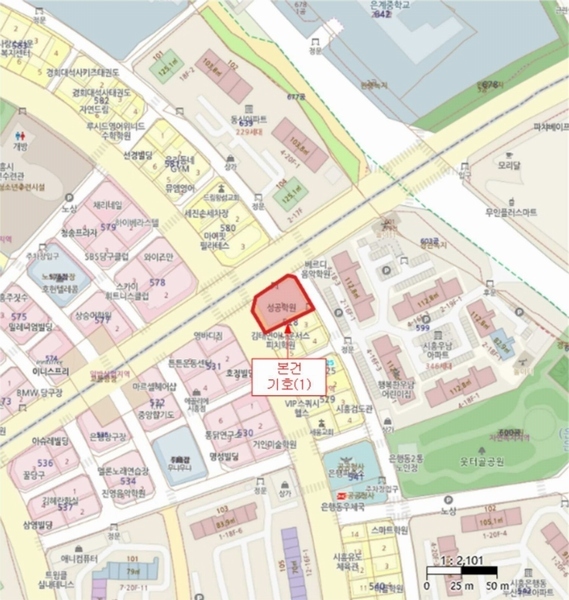2023타경5130 경기도 시흥시 대은로 100, 삼은넥스타운 지하층 101호 근린상가 경매 이미지