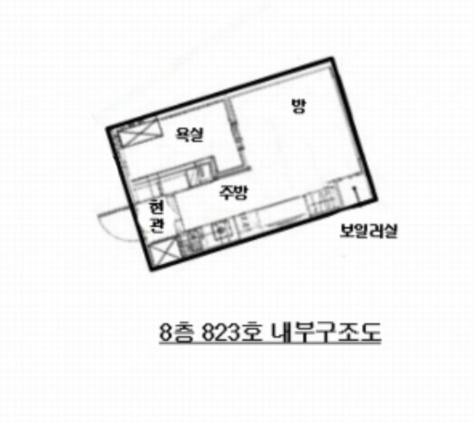 2024타경65603 경기도 광명시 서부샛길 778, 가산디오스텔오피스텔 8층 823호 오피스텔[계약18평형] 경매 이미지