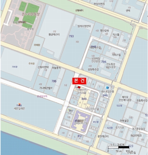2025타경51833 경기도 안산시 단원구 성곡동 849 오피스텔 경매 이미지