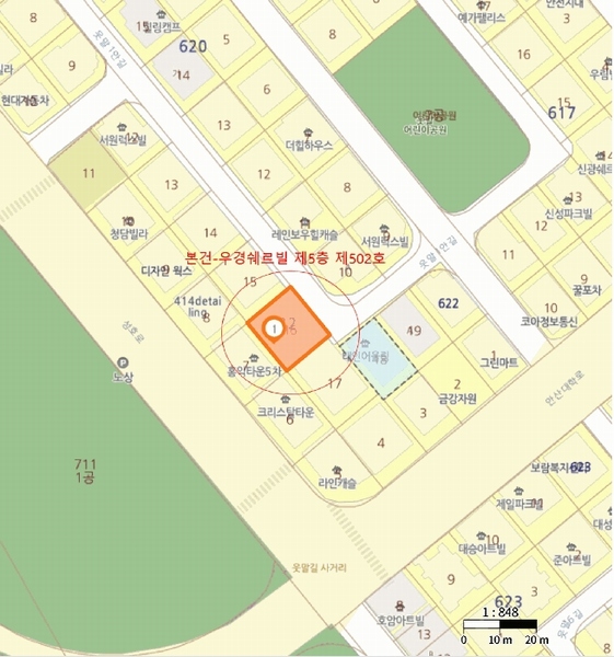 2025타경51966 경기도 안산시 상록구 웃말1안길 29-1, 우경쉐르빌 5층 502호 다세대(빌라)[공급19평형] 경매 이미지