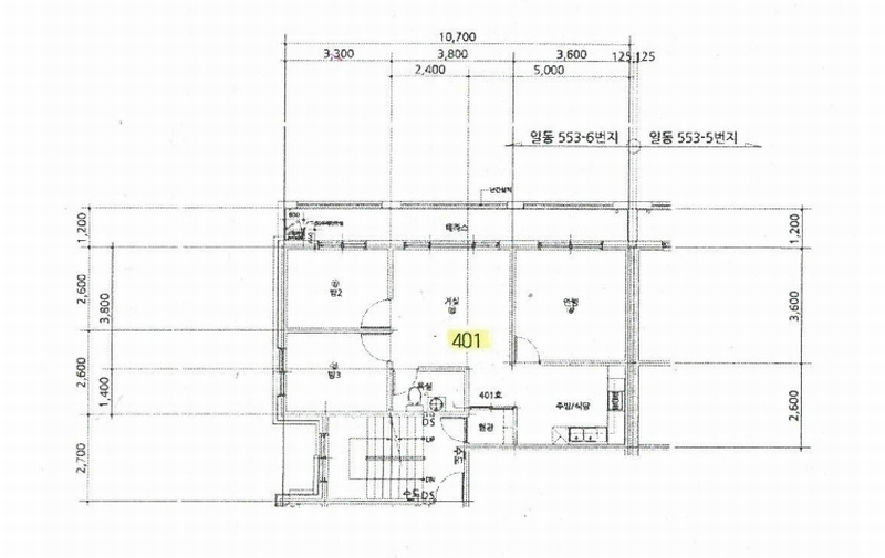 2024타경71455 경기도 안산시 상록구 호동로2길 8, 서원럭스빌 에이동 4층 401호 다세대(빌라)[공급20평형] 경매 이미지