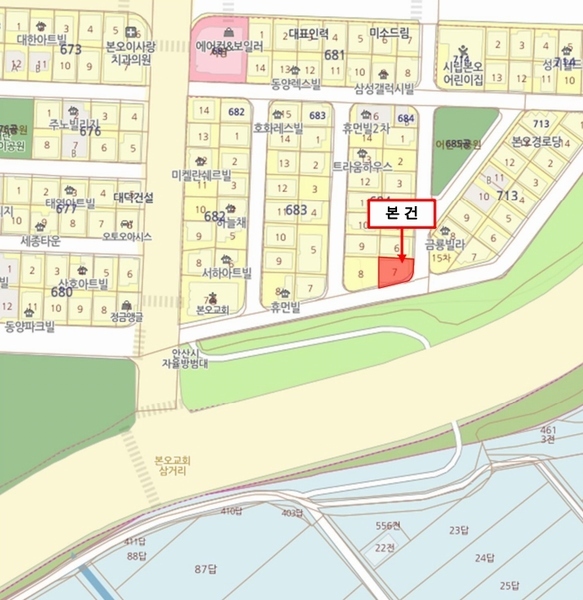 2024타경71660 경기도 안산시 상록구 본오로1길 13, 해정파크빌 4층 401호 다세대(빌라) 경매 이미지