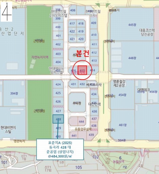 2025타경51281 충청남도 당진시 송산면 동곡리 415 근린시설 경매 이미지