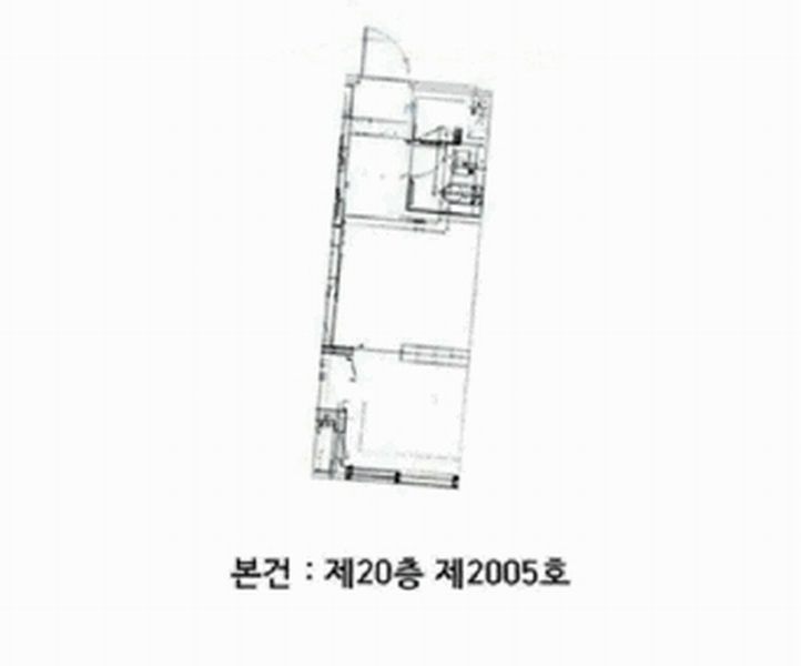 2025타경51519 경기도 안산시 단원구 중앙대로 831, 센트럴파크그랑베르 20층 2005호 오피스텔[계약17평형] 경매 이미지
