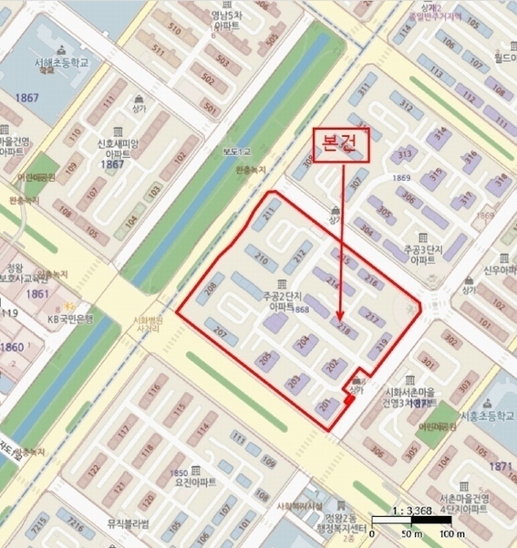 2025타경726 경기도 시흥시 정왕대로117번길 9경기도 시흥시 정왕대로11○○○○, 주공아파트 218동 5층 501호주공아파○○ 아파트[공급21평형] 경매 이미지