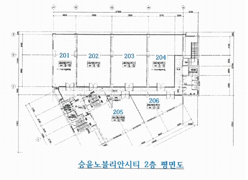 2025타경51900 경기도 시흥시 월곶중앙로14번길 47, 승윤노블리안시티 2층 205호외1개호 근린상가 경매 이미지