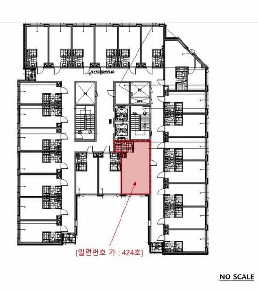 2025타경52201 경기도 광명시 소하로76번길 21, 소하람1 4층 424호 오피스텔[계약25평형] 경매 이미지