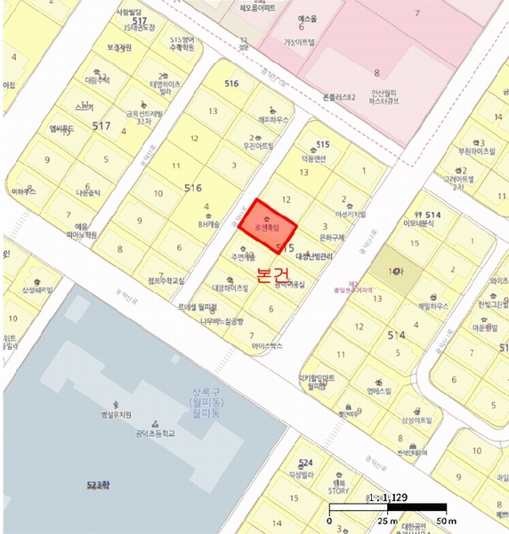 2025타경52393 경기도 안산시 상록구 광덕산로 23-12, 로젠하임 3층 302호 다세대(빌라)[공급23평형] 경매 이미지
