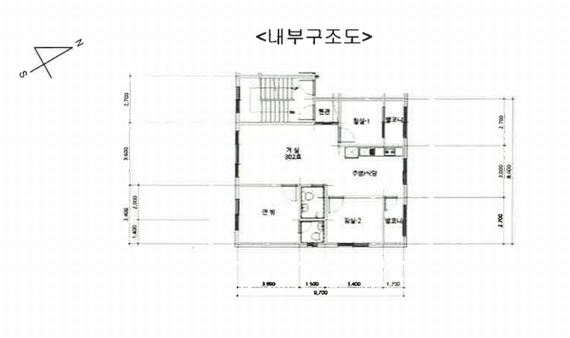 2025타경52393 경기도 안산시 상록구 광덕산로 23-12, 로젠하임 3층 302호 다세대(빌라)[공급23평형] 경매 이미지