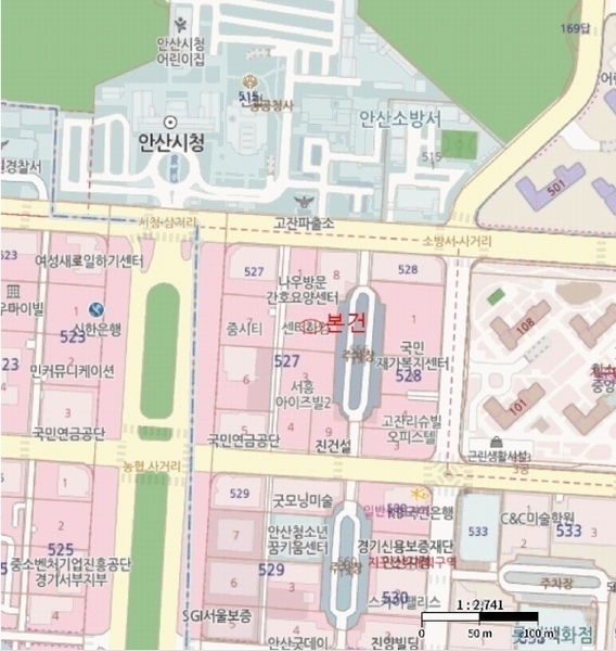2025타경52580 경기도 안산시 단원구 고잔로 57-11, 센터하임오피스텔 6층 633호 오피스텔[계약21평형] 경매 이미지