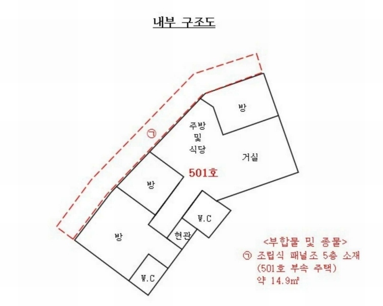 2025타경52711 경기도 안산시 단원구 석수로6길 30, 헷세드공원빌 5층 501호 다세대(빌라)[공급21평형] 경매 이미지