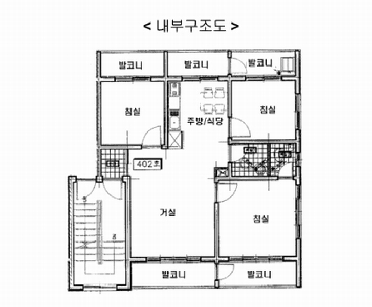 2025타경52958 경기도 안산시 상록구 초당1안길 8-1, 다세대주택 4층 402호 다세대(빌라)[공급21평형] 경매 이미지