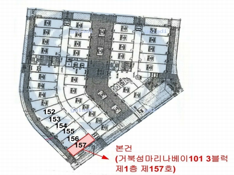2024타경72304 경기도 시흥시 거북섬로 110, 거북섬마리나베이1013블럭 1층 157호 근린상가 경매 이미지