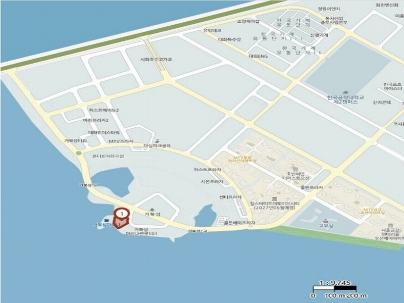 2024타경72304 경기도 시흥시 거북섬로 110, 거북섬마리나베이1013블럭 1층 157호 근린상가 경매 이미지