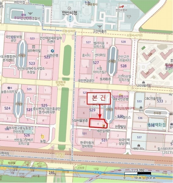 2024타경5977 경기도 안산시 단원구 고잔2길 9경기도 안산시 단원구 고○○○○, 하이베라스 5층 531호하이베라○○ 근린상가 경매 이미지