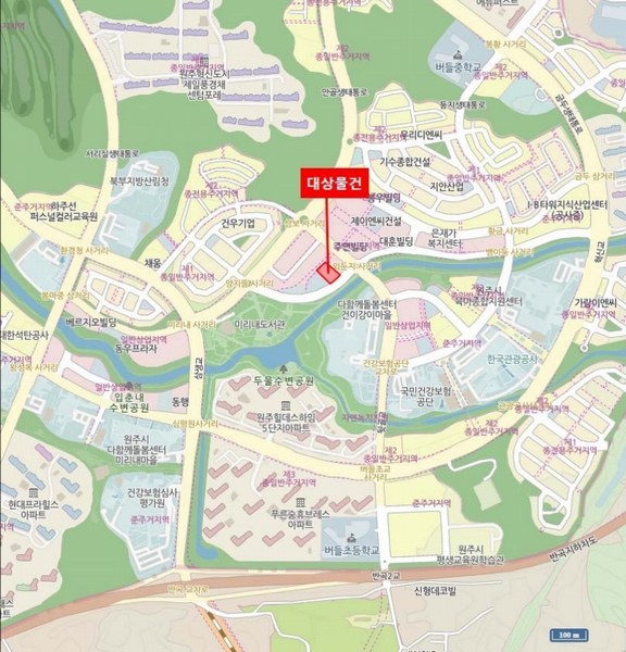 2025타경565 강원특별자치도 원주시 미래로 17, 구분건물 1층 115호 근린상가 경매 이미지