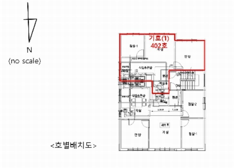 2025타경51946 경기도 안산시 상록구 샘골로1길 14, 현대파크빌 4층 402호 다세대(빌라)[공급16평형] 경매 이미지