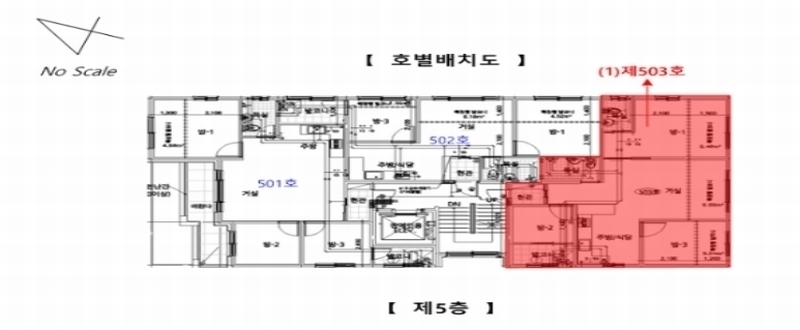 2024타경107741 경기도 안양시 만안구 장내로 30, 더베이타운주건축물 1동 5층 503호 다세대(빌라)[공급17평형] 경매 이미지