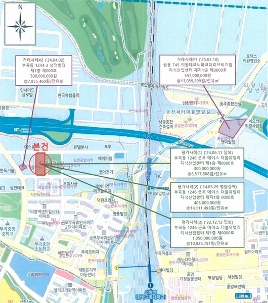 2024타경109174 경기도 군포시 군포첨단산업2로7번길 8, 군포에이스더블유밸리지식산업센터 1층 에이-115호 근린상가 경매 이미지