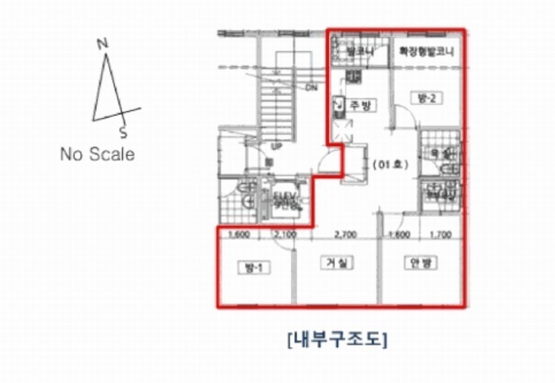 2025타경52 경기도 안양시 만안구 삼막로96번길 39, 엘림하우스2단지 207동 3층 301호 다세대(빌라)[공급32평형] 경매 이미지