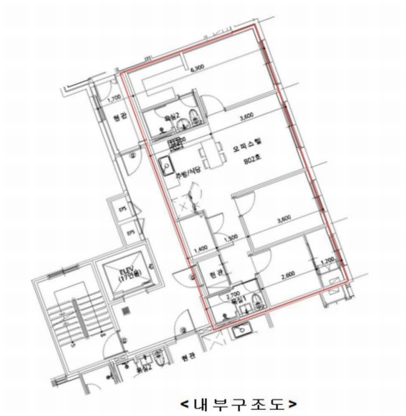 2025타경100866 경기도 안양시 만안구 장내로140번길 53, 루미에르주건축물 제1동 8층 802호 오피스텔 경매 이미지