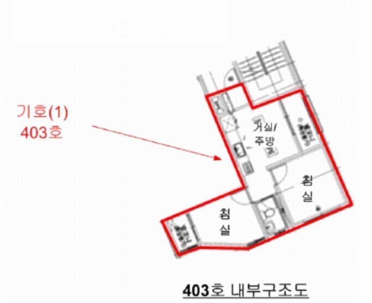 2025타경100871 경기도 안양시 만안구 만안로159번길 27, 노블리앙비씨 4층 403호 오피스텔 경매 이미지