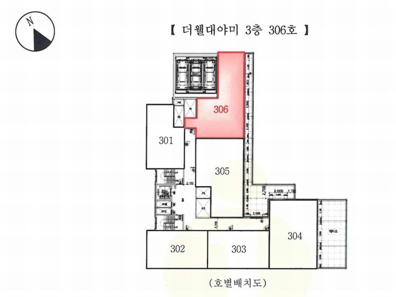 2025타경100898 경기도 군포시 호수로 363, 더웰대야미 3층 306호 오피스텔 경매 이미지