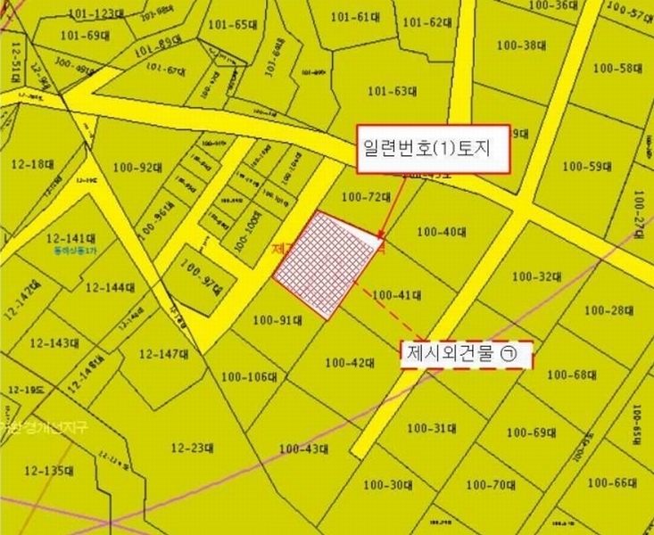 2025타경101064 부산광역시 서구 동대신동2가 100-107 대지 경매 이미지