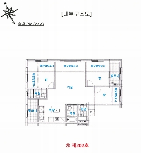 2024타경103190 경기도 의왕시 학현로 89-4, 단지형다세대주택 씨동 2층 202호 다세대(빌라) 경매 이미지