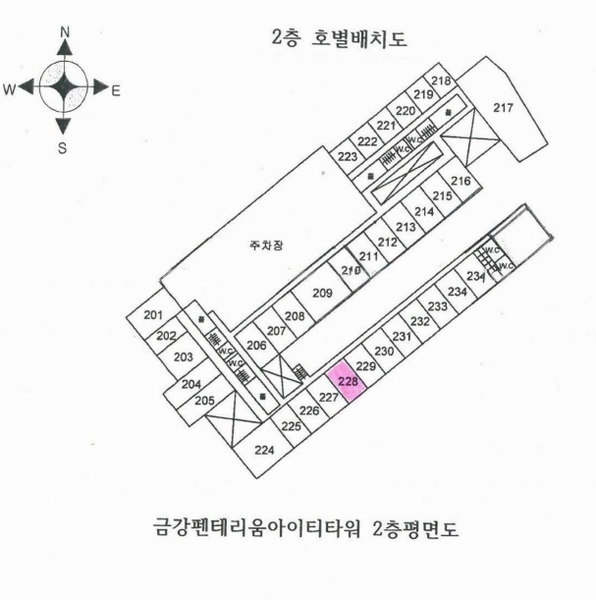 2025타경328 경기도 안양시 동안구 학의로 282, 금강펜테리움아이티타워 2층 228호 근린상가 경매 이미지