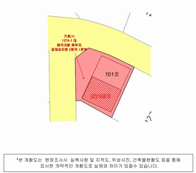 2025타경557 경상남도 진주시 정촌면 삼일로105번길 22, 구분건물 102호 근린상가 경매 이미지