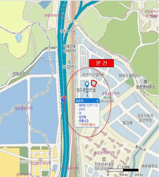 2025타경557 경상남도 진주시 정촌면 삼일로105번길 22, 구분건물 102호 근린상가 경매 이미지