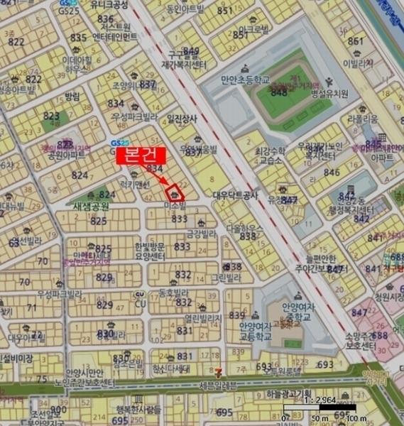 2025타경100198 경기도 안양시 만안구 안양로383번길 18, 미소빌 4층 403호 다세대(빌라)[공급16평형] 경매 이미지