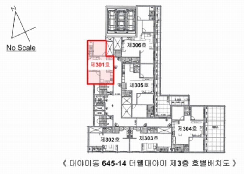 2025타경100819 경기도 군포시 호수로 363, 더웰대야미 3층 301호 오피스텔 경매 이미지