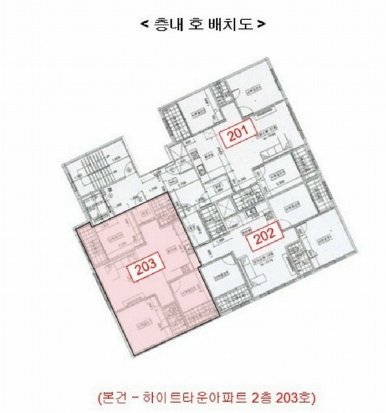 2025타경100897 경기도 안양시 만안구 만안로 123, 하이트타운아파트 2층 203호 오피스텔[계약35평형] 경매 이미지