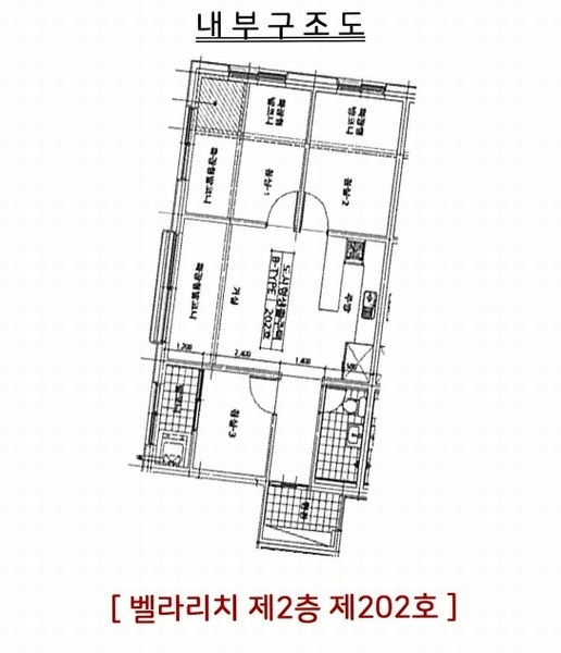 2025타경100915 경기도 의왕시 괴말길 63, 벨라리치 2층 202호 다세대(빌라)[공급17평형] 경매 이미지