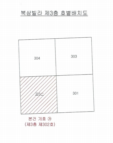 2025타경8335 경상북도 칠곡군 인평3길 14, 북삼빌라 3층 302호 다세대(빌라) 경매 이미지