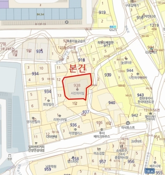 2024타경108447 경기도 안양시 만안구 양화로37번길 16, 서진하이빌 5층 501호 다세대(빌라)[공급20평형] 경매 이미지